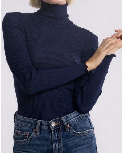 Blusa cuello alto Oscalito 3438 (Bleu)