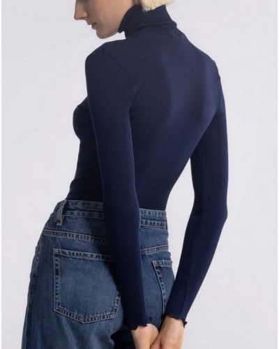 Blusa cuello alto Oscalito 3438 (Bleu)