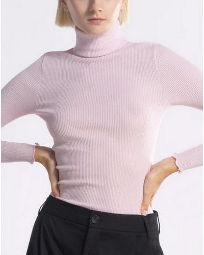 Blusa Cuello Alto Oscalito 3438 (Rosewood)