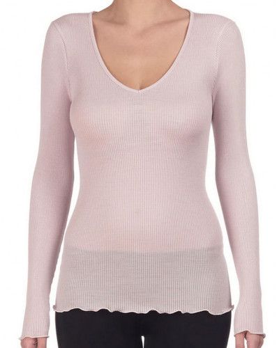 V Collar Undershirt Oscalito 3486 (Rosewood)