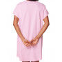 Camisón de manga corta 100% algodón orgánico Noche Triumph (Floral pink)