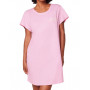 Chemise de nuit manches courtes 100% coton bio Nuit Triumph (Floral pink)