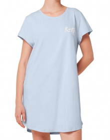 Triumph Night Shirt 100% Jersey Cotton Short Sleeves (Fairy blue)