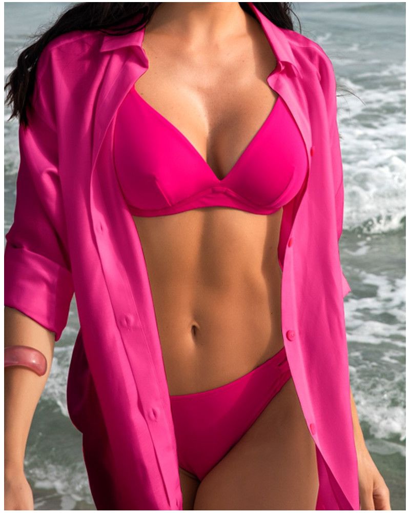 Beach shirt Lise Charmel Grâce Infinie (Tresses Fuschia)