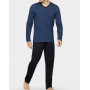 Pyjama long 100% Coton Eden Park G52 (BLJ93)