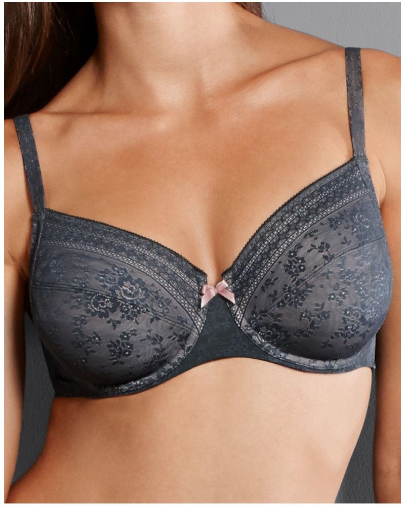 Sujetador Rosa Faia Fleur (Anrthracite)