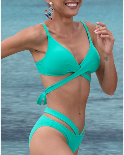 Triangle bath bra Antigel La Chiquissima (Mer Emeraude)