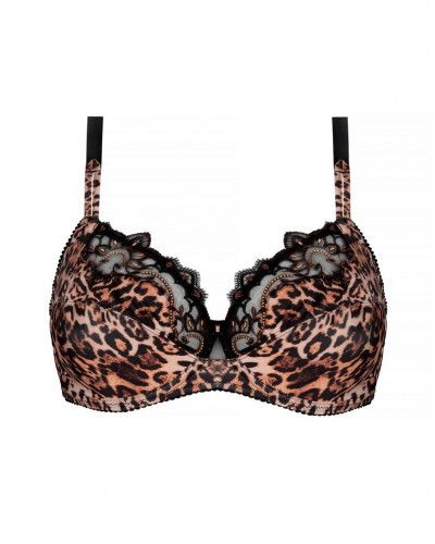 Well-being underwired bra Lise Charmel Fauve Amour (Ambre Panthère)