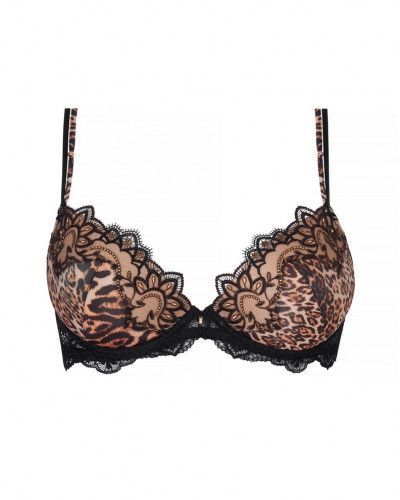 Soutien-gorge coque Lise Charmel Fauve Amour (Ambre Panthère)
