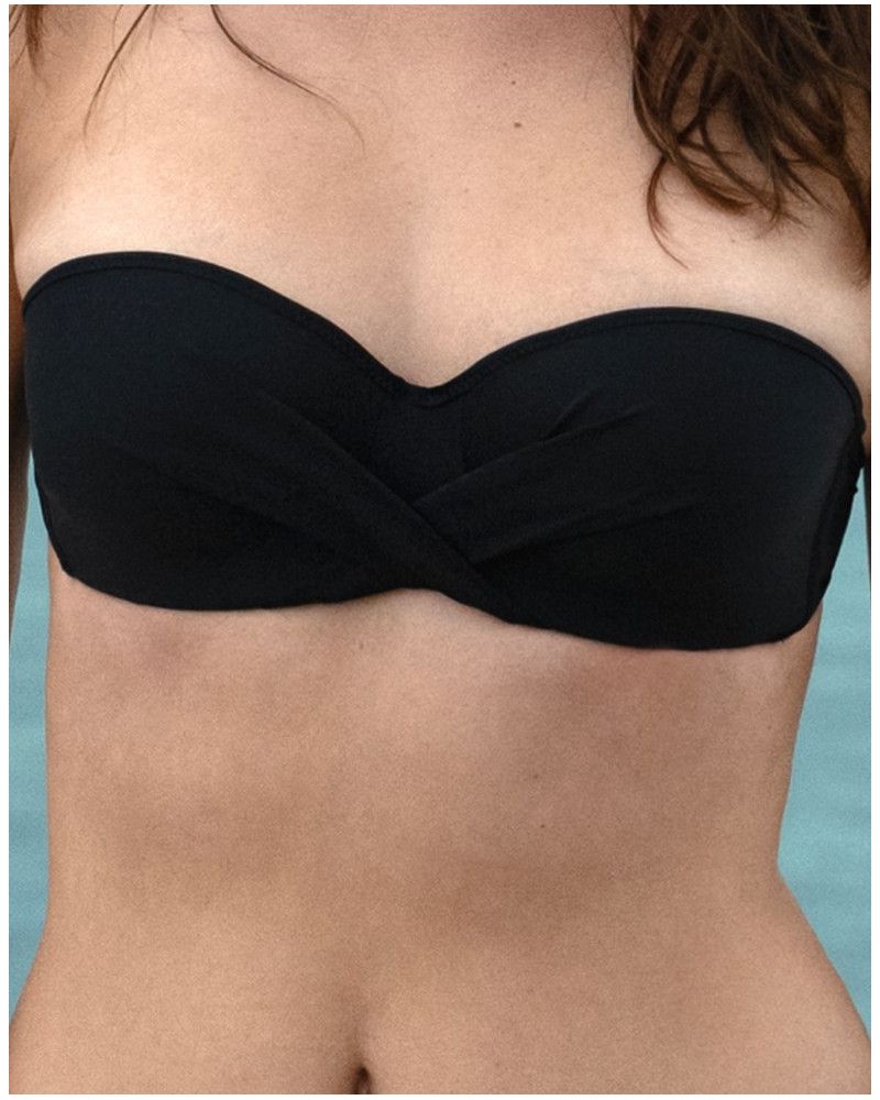 Strapless Padded Bath Bra Antigel La Chiquissima (Black)