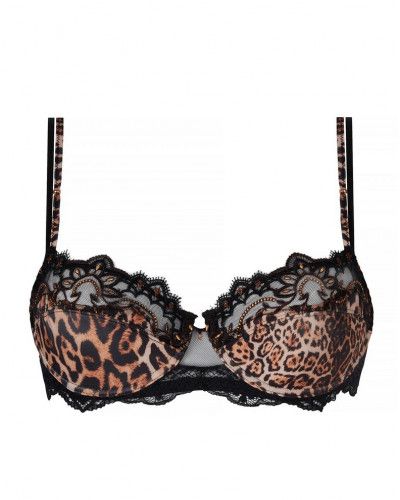 Soutien-gorge corbeille plunge Lise Charmel Fauve Amour (Ambre Panthère)