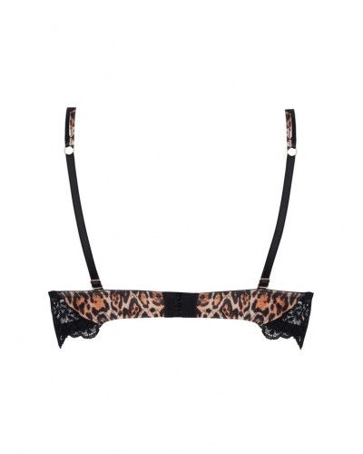 Soutien-gorge corbeille plunge Lise Charmel Fauve Amour (Ambre Panthère)