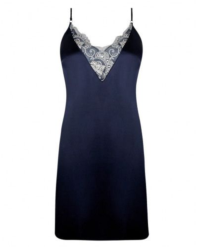 Sexy nightdress Lise Charmel Déesse en Glam (Marine Argent)