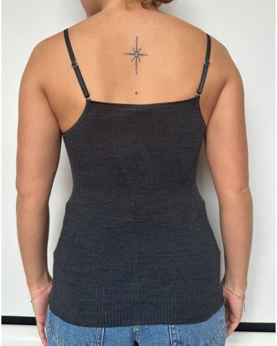 Tank Top wool and silk Oscalito 3408 (Ardoise)