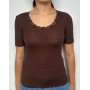Camiseta lana y seda Oscalito 3414 (Cuir)