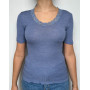 Camiseta lana y seda Oscalito 3414 (Ortensia)