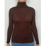 Sweater Turtleneck wool and silk Oscalito 3438 (Cuir)