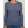 Round Collar Top wool and silk Oscalito 3446R (Hortensia)