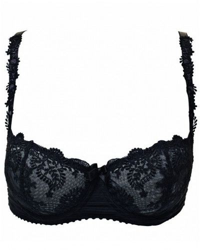 Demi balcony bra Louisa Bracq Elise (Black)