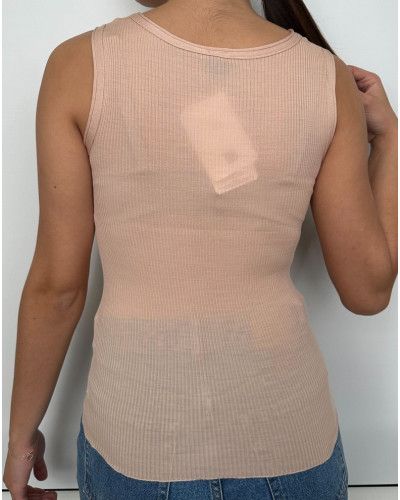 wool and silk Oscalito Tank Top 3442R (Peau)