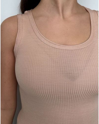 wool and silk Oscalito Tank Top 3442R (Peau)