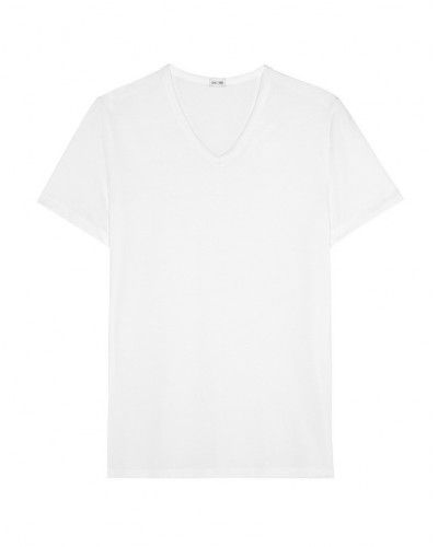 Camiseta de Gasa modal (Blanco)