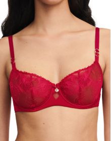 Underwired corbeille bra Orchids Chantelle (Passion Red)