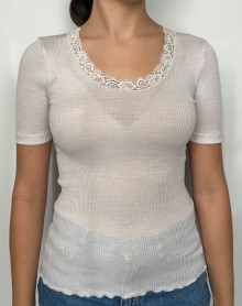 Camiseta lana y seda Oscalito 3414 (Argent)