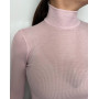Funnel Collar Sweater wool and silk Oscalito 3429 (Rosewood)