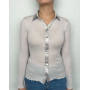 Blouse wool and silk Oscalito "Elegante" 6350 (Argent)