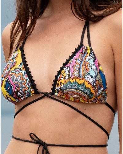 Soutien-gorge de bain triangle Antigel La Nomade (Eclat Nomade)