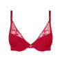 Push-up padded bra Chantelle Orchids (Passion Red)