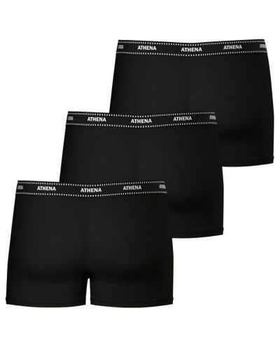 Lot de 3 boxers coton Athena (Noir Imprimé)