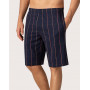 Short pyjamas in 100% cotton Eminence Jersey (Marine/Rouille)