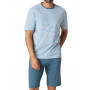 Short pyjamas 100% cotton Eminence (Imprimé Bleu)