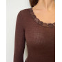 Long sleeve Undershirt wool and silk Oscalito 3416 (Cuir)