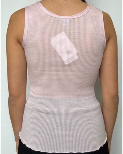 lana y seda Camiseta Oscalito 3442R (Rosewood)