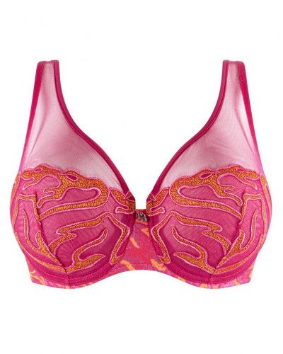 Plunge bra Louisa Bracq Vortex (Fuschia)