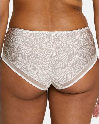 Shorty Sans Complexe Complice (Imprimé Graphique Taupe)