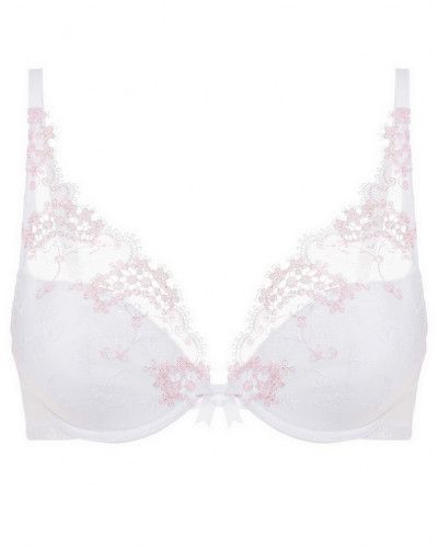 Sujetador push-up con escote pronunciado Simone Pérèle Wish (Blanc cristal)