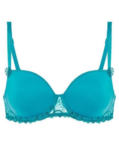 Square neckline spacer bra Simone Pérèle Délice (Bleu Atoll)
