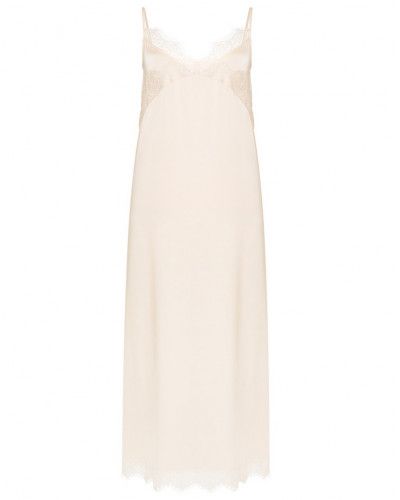 Long nightdress Simone Pérèle Satin Secrets (Rose Sakura)