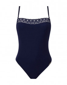One-piece padded bandeau swimsuit Lise Charmel Ajourage Couture (Marina Couture)