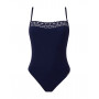 One-piece padded bandeau swimsuit Lise Charmel Ajourage Couture (Marina Couture)