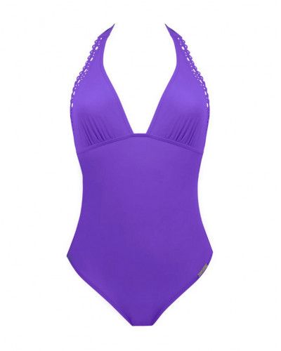 One-piece swimming costume plunging back Lise Charmel Ajourage Couture (Iris Couture)