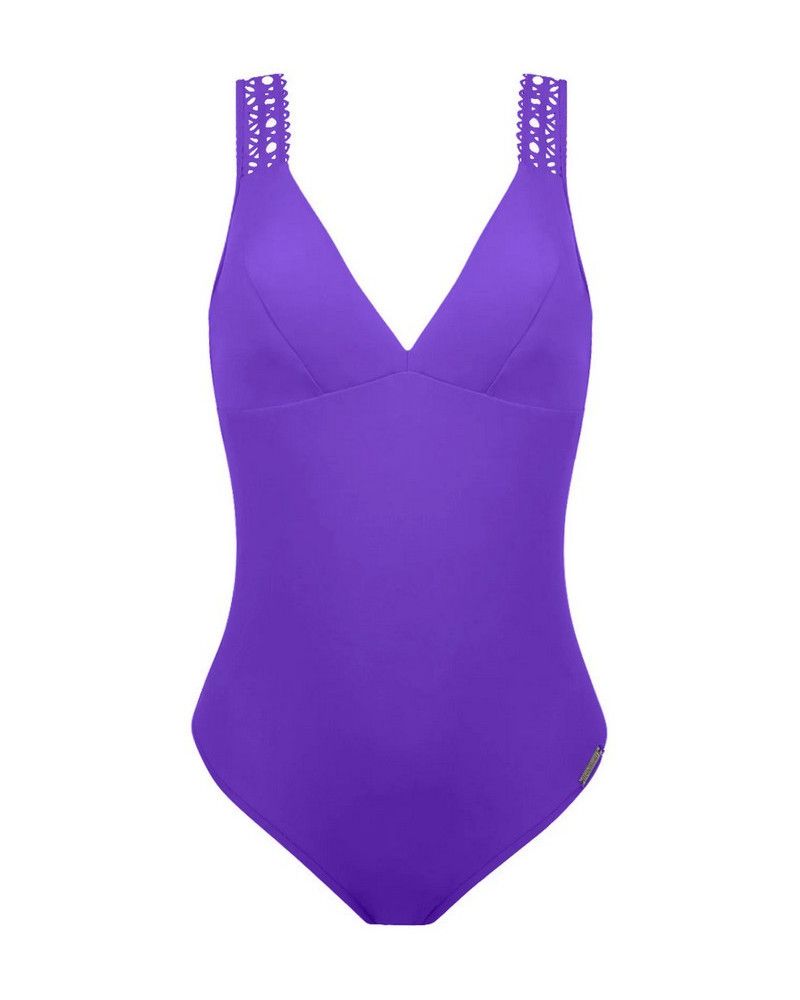 Maillot de bain une pièce maintien ouvert Lise Charmel Ajourage Couture (Iris Couture)