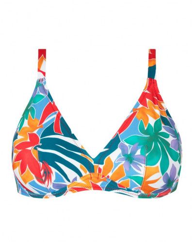 Soutien-gorge de bain armatures triangle Antigel La Flaneuse (Papiers Découpés)