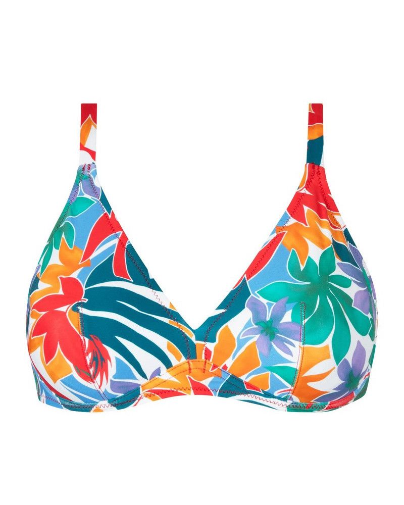 Underwired triangle bath bra Antigel La Flaneuse (Papiers Découpés)