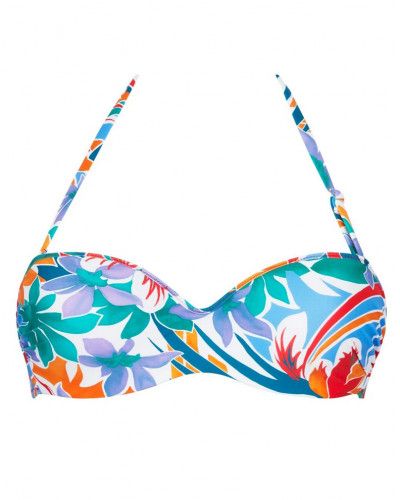 Soutien-gorge de bain bandeau coque Antigel La Flaneuse (Papiers Découpés)