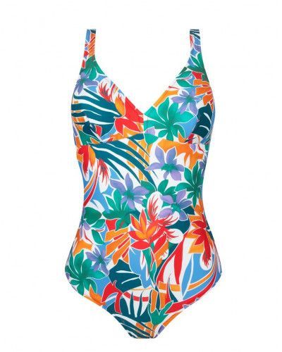 Wireless support one-piece swimsuit swimmer Antigel La Flaneuse (Papiers Découpés)